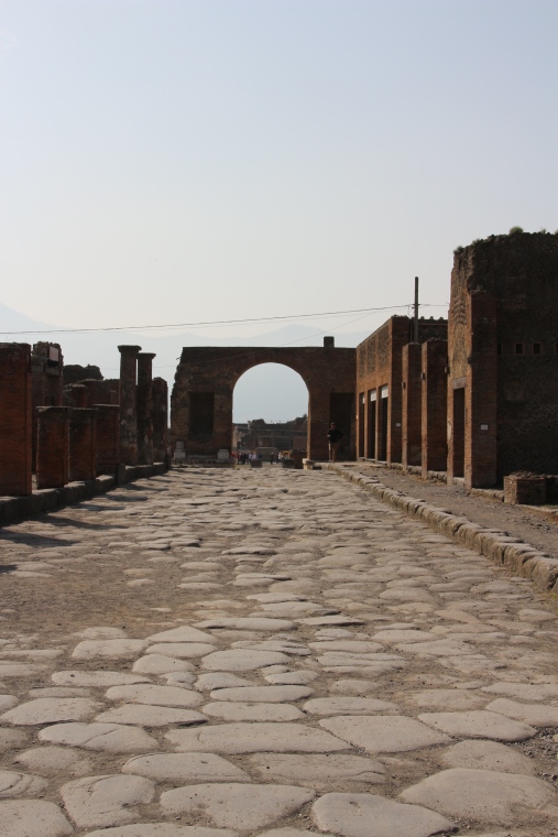 Road in Pompeii, Italy