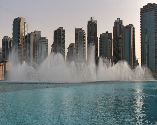 Dubai Fountain at the Dubai Mall